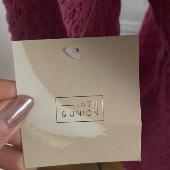 14th & union pink knit sweater. BNWT - Picture 5 of 6